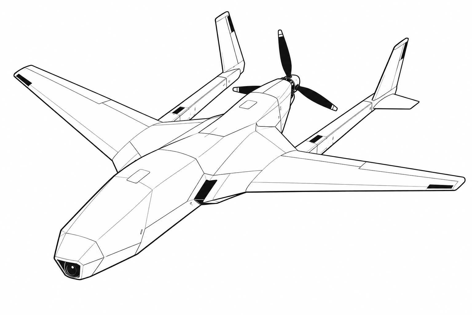 SRC 100 Razor military drone profile image